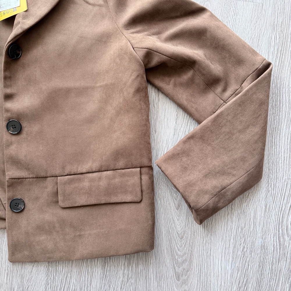 H&M Brown Suede Women's Jacket - Picture 3 of 5